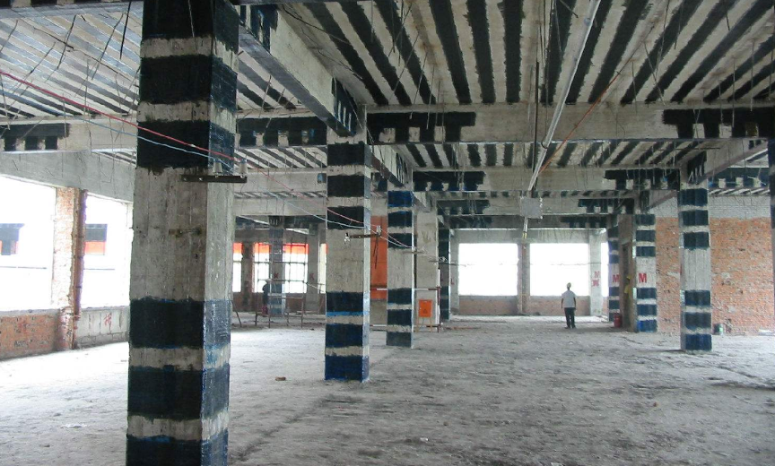 混凝土柱碳纤维布加固法