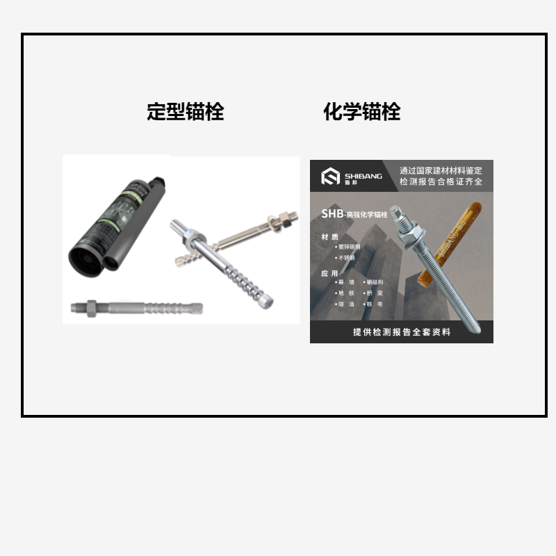 定型锚栓和化学锚栓之间的区别？你知道吗？